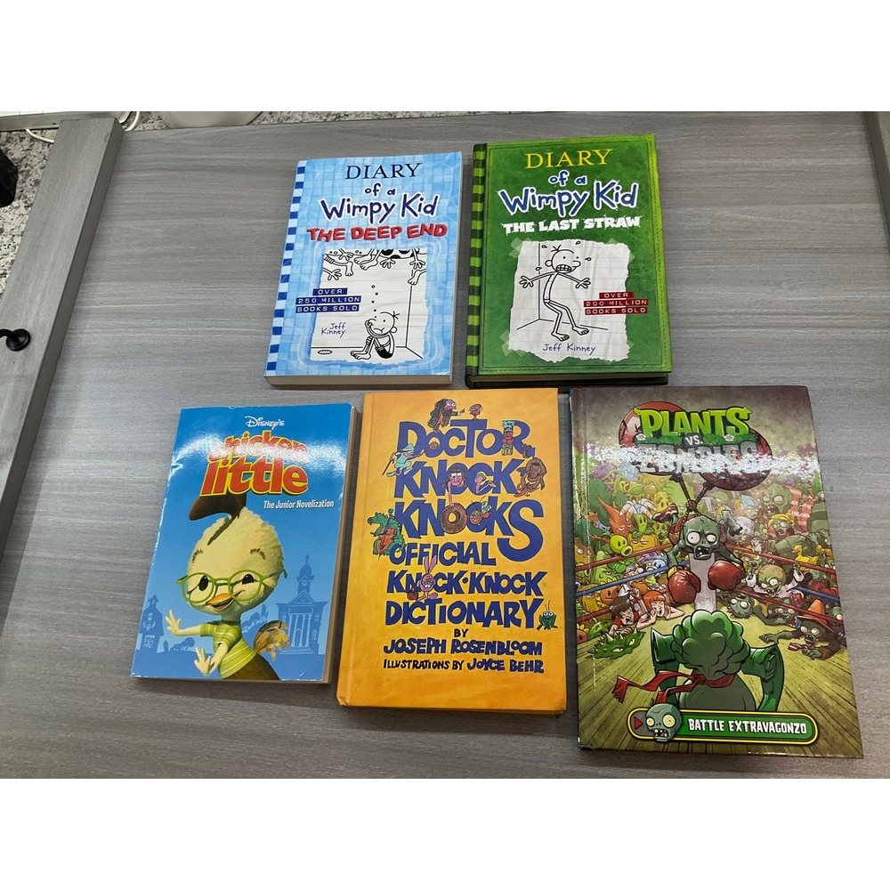 DIARY OF A WIMPY KID CHICKEN LITTLE PLANTS VS ZOMBIES KNOCK KNOCK JOKE BOOK 1976